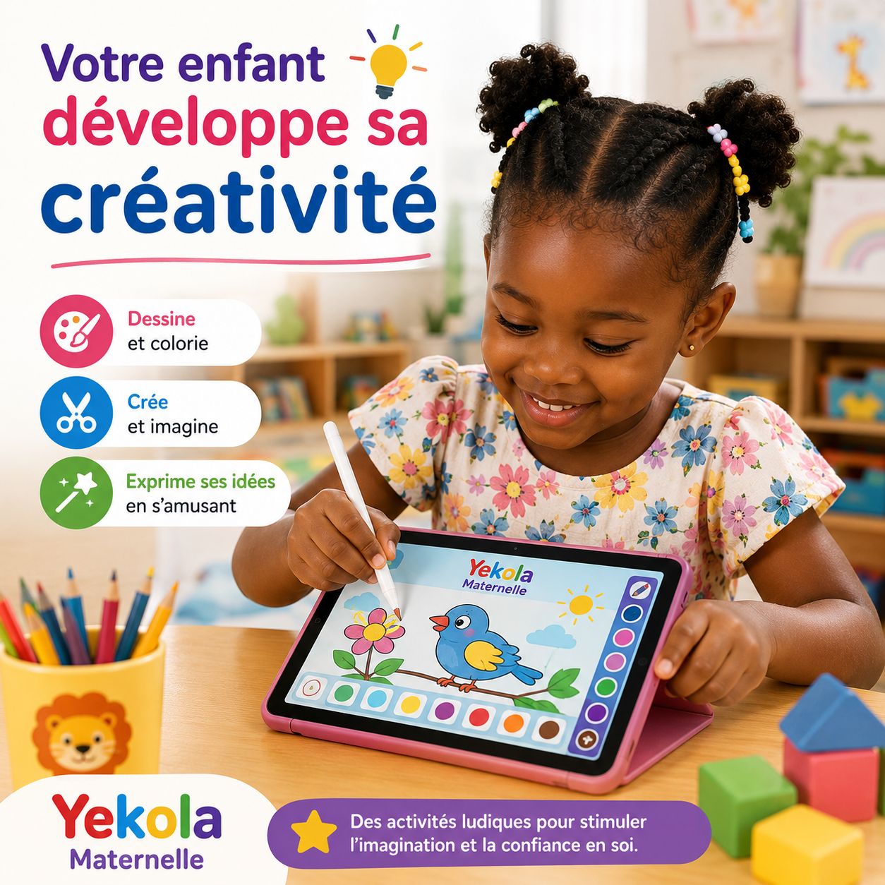 Votre enfant développe sa créativité
