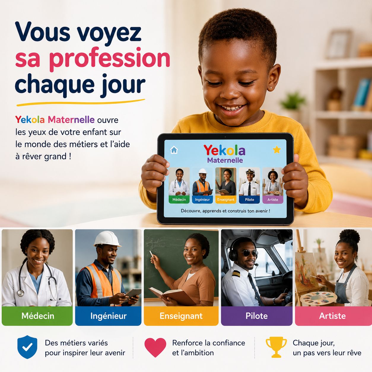 Vous voyez sa progression chaque semaine
